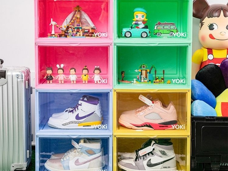 马卡龙色系新品注塑鞋盒产品上线